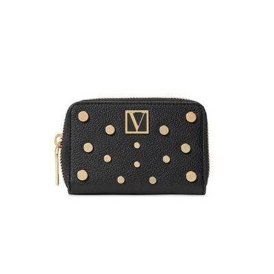 Mini Billetera Negra/Tachas Victoria's Secret