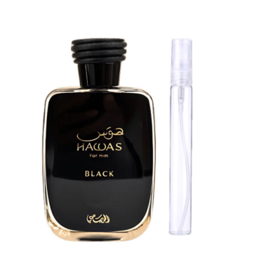 RASASI - "Decant Hawas Black" EDP Hombre 5 ml